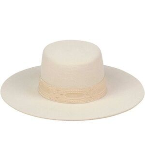 Lack of Color Women's The Sierra Gold Wide-Brimmed Wool Boater